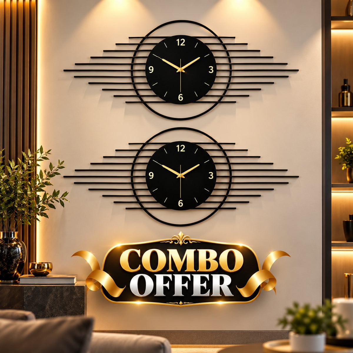 WallArtix wall clock combo