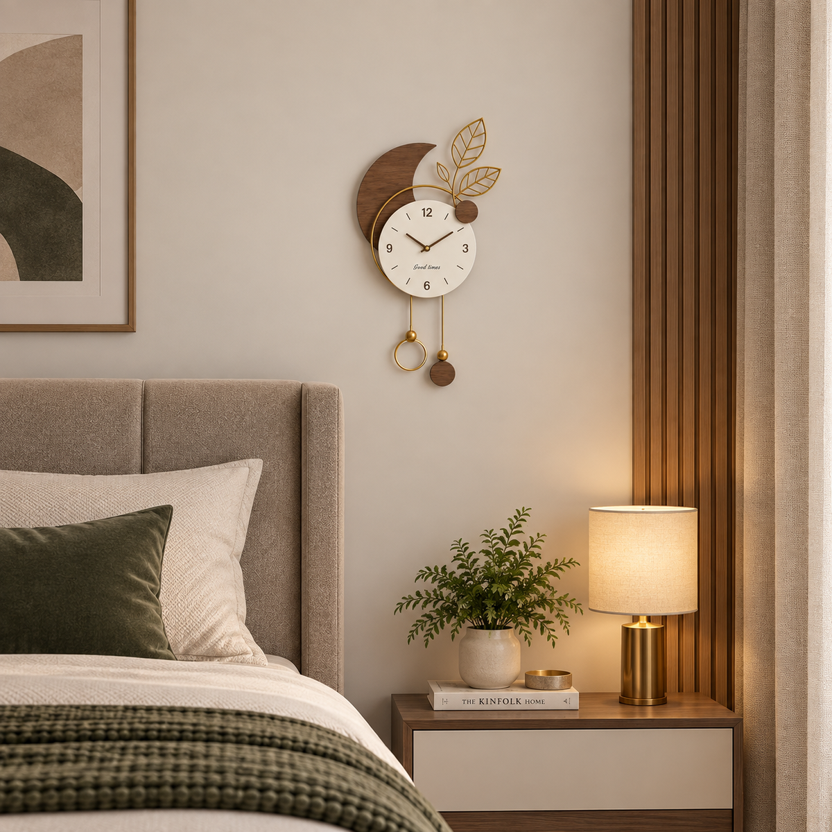 Metal Wall Art Modern Wall Hanging for Bedroom & Home [WALLNEEDS]