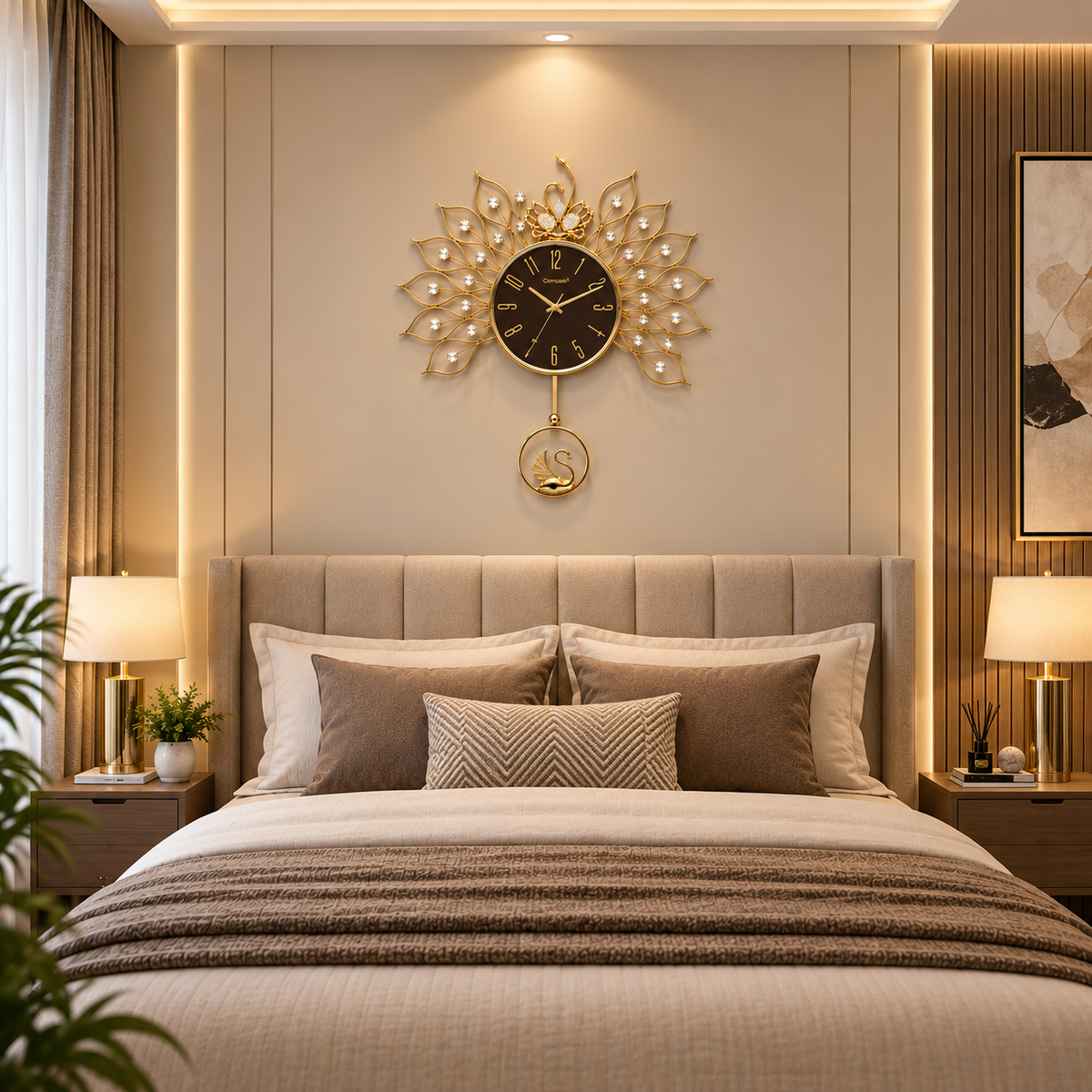 Metal Wall Art Modern Wall Hanging for Bedroom & Home [WALLNEEDS]