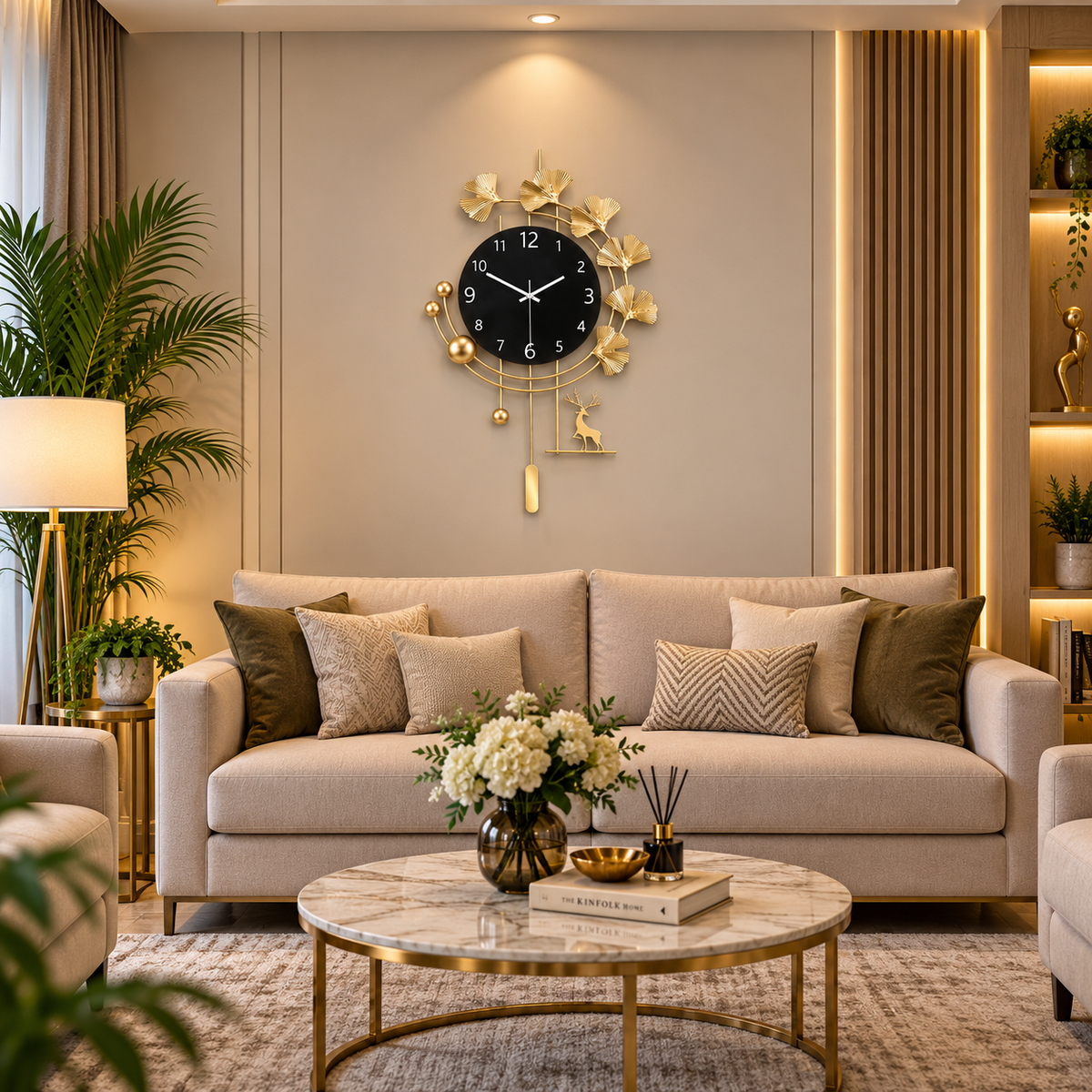 Metal Wall Art Modern Wall Hanging for Bedroom & Home [WALLNEEDS]