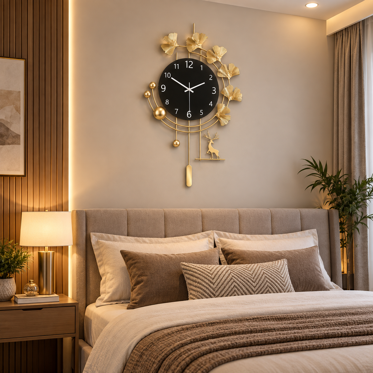 Metal Wall Art Modern Wall Hanging for Bedroom & Home [WALLNEEDS]