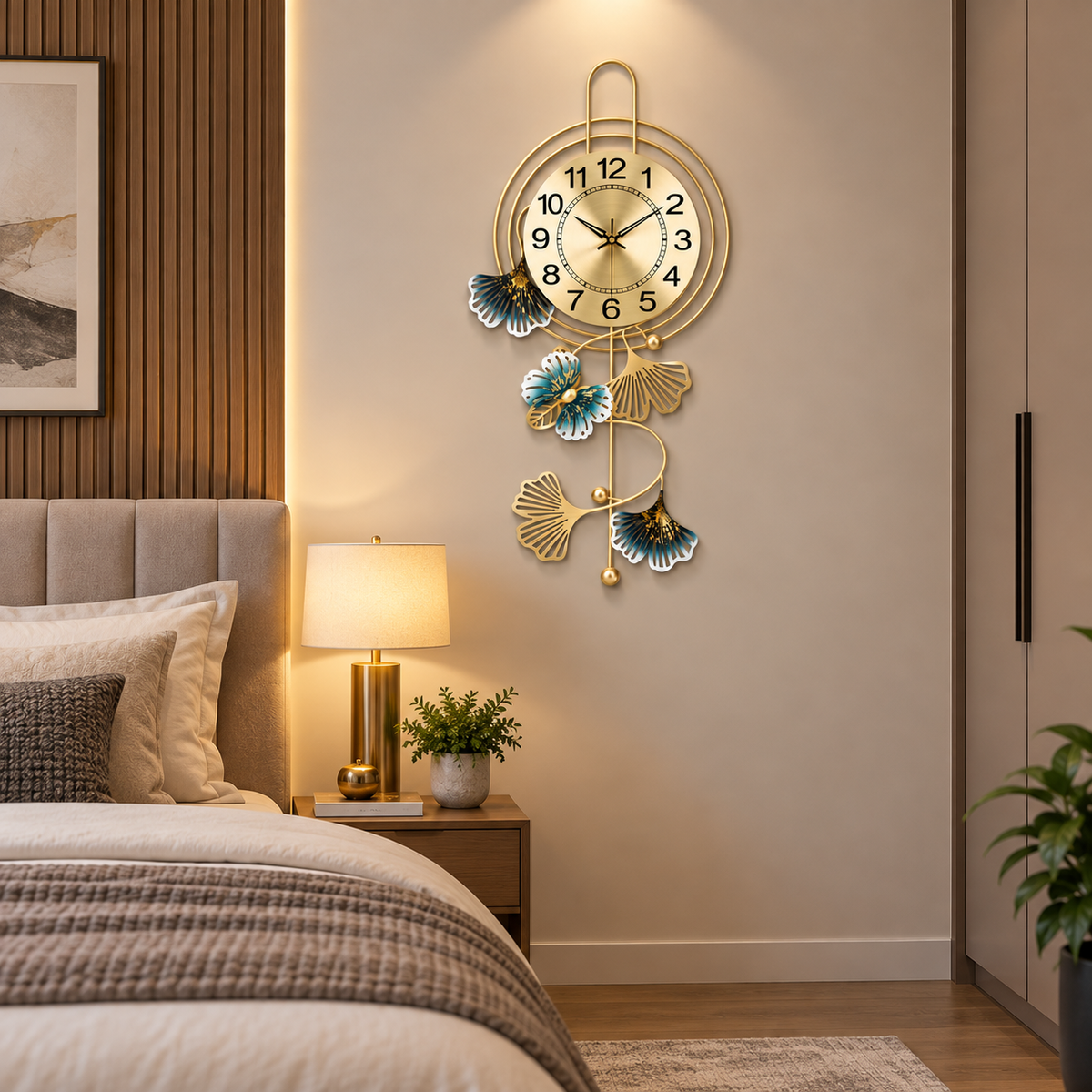 Metal Wall Art Modern Wall Hanging for Bedroom & Home [WALLNEEDS]