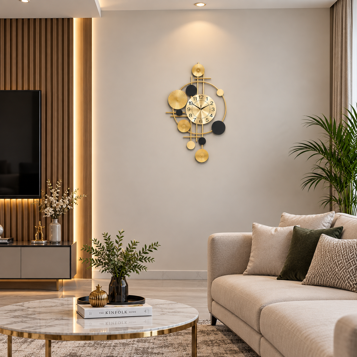 Metal Wall Art Modern Wall Hanging for Bedroom & Home [WALLNEEDS]