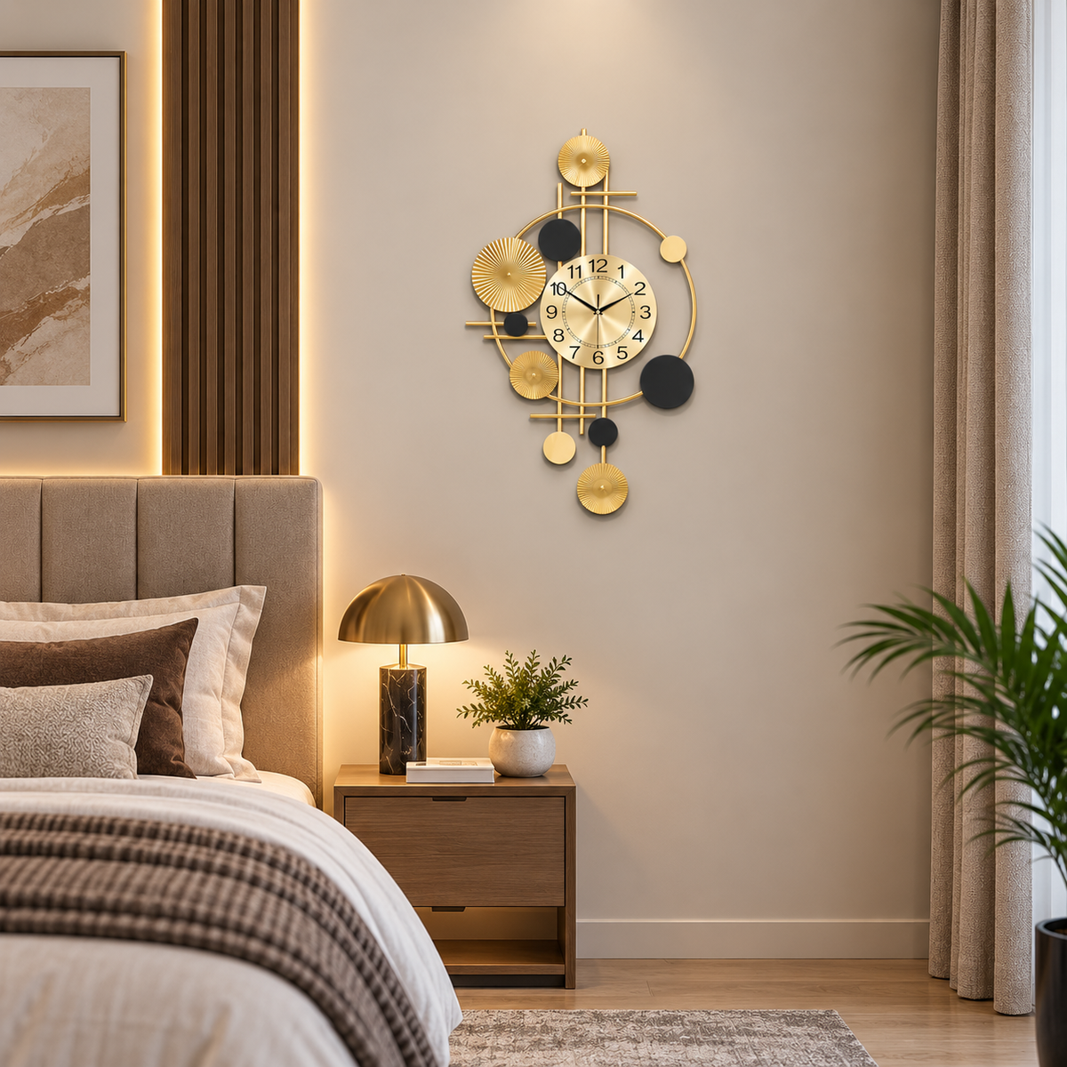 Metal Wall Art Modern Wall Hanging for Bedroom & Home [WALLNEEDS]