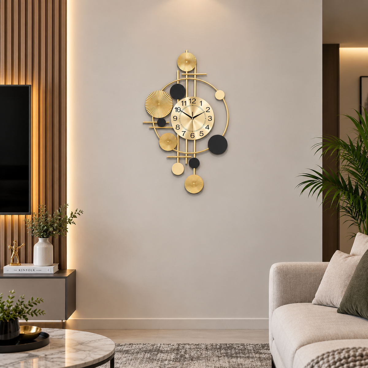 Metal Wall Art Modern Wall Hanging for Bedroom & Home [WALLNEEDS]