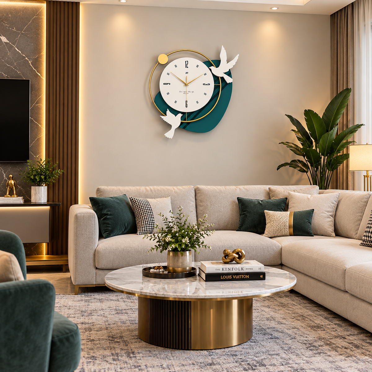 Metal Wall Art Modern Wall Hanging for Bedroom & Home [WALLNEEDS]