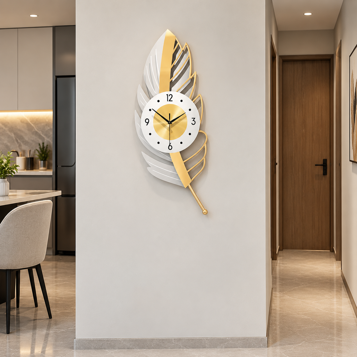 Metal Wall Art Modern Wall Hanging for Bedroom & Home [WALLNEEDS]