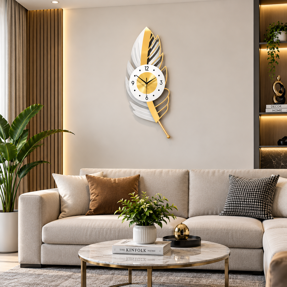 Metal Wall Art Modern Wall Hanging for Bedroom & Home [WALLNEEDS]