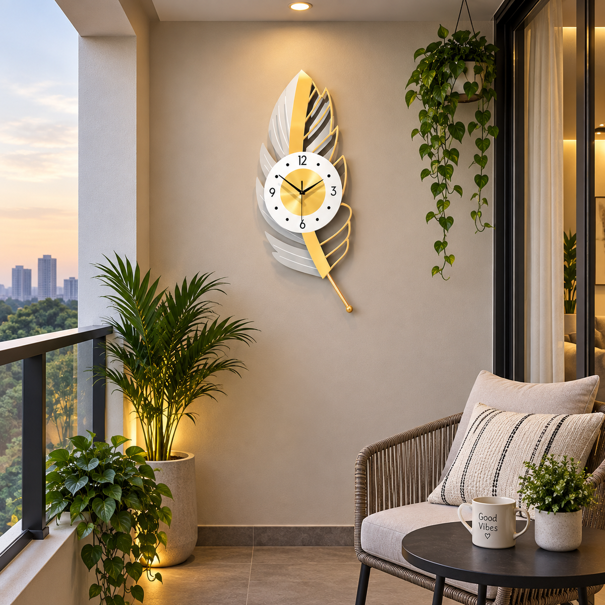 Metal Wall Art Modern Wall Hanging for Bedroom & Home [WALLNEEDS]