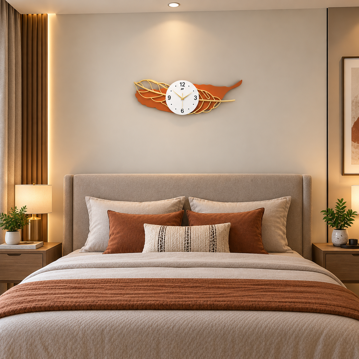Metal Wall Art Modern Wall Hanging for Bedroom & Home [WALLNEEDS]