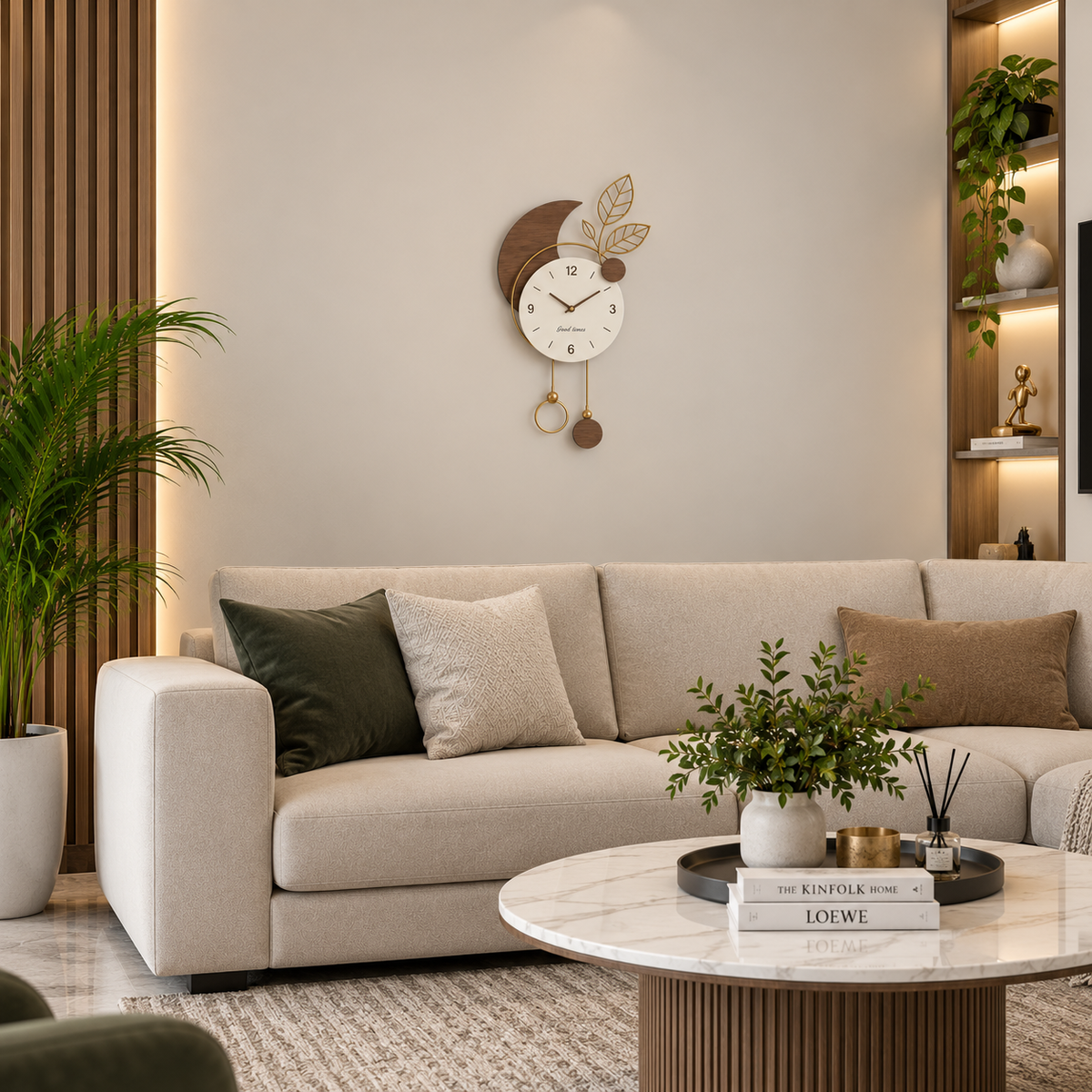 Metal Wall Art Modern Wall Hanging for Bedroom & Home [WALLNEEDS]
